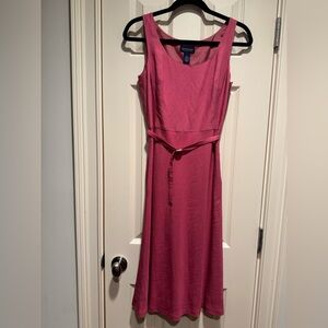Ann Taylor Fuchsia Midi Dress